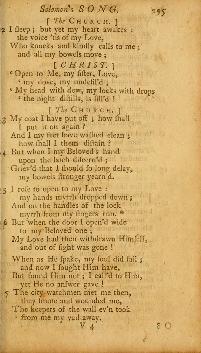 The Psalms, Hymns and Spiritual Songs of the Old and New Testament, faithully translated into English metre: being the New England Psalm Book (Rev. and Improved) page 295