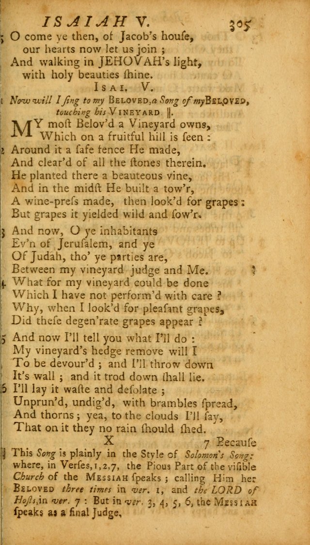 The Psalms, Hymns and Spiritual Songs of the Old and New Testament, faithully translated into English metre: being the New England Psalm Book (Rev. and Improved) page 305