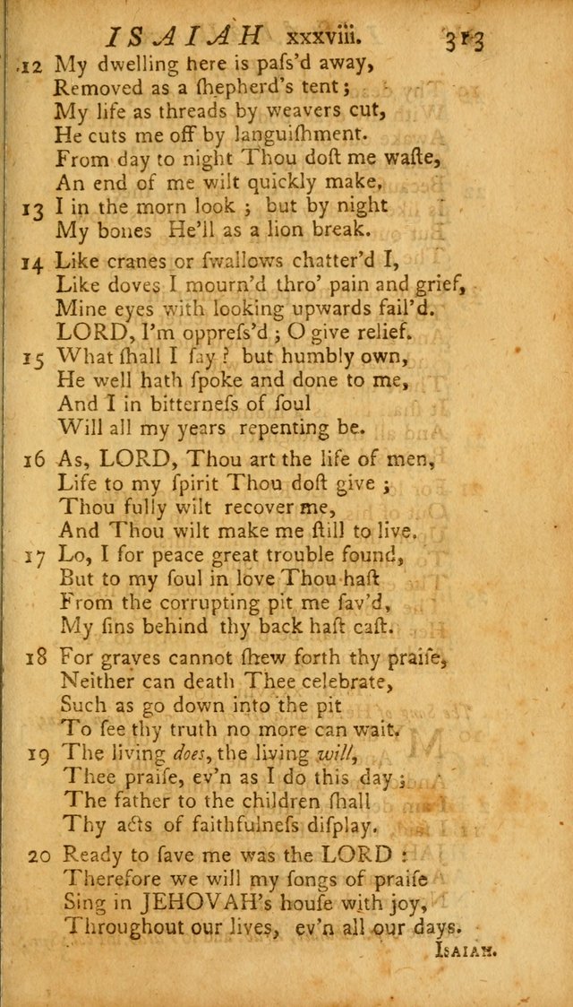 The Psalms, Hymns and Spiritual Songs of the Old and New Testament, faithully translated into English metre: being the New England Psalm Book (Rev. and Improved) page 313