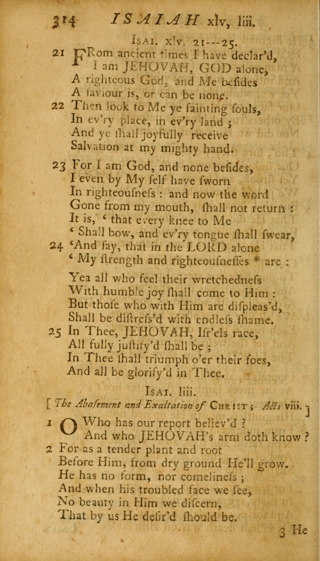 The Psalms, Hymns and Spiritual Songs of the Old and New Testament, faithully translated into English metre: being the New England Psalm Book (Rev. and Improved) page 314