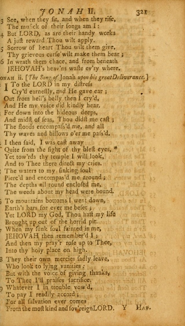 The Psalms, Hymns and Spiritual Songs of the Old and New Testament, faithully translated into English metre: being the New England Psalm Book (Rev. and Improved) page 321