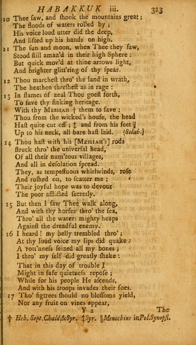 The Psalms, Hymns and Spiritual Songs of the Old and New Testament, faithully translated into English metre: being the New England Psalm Book (Rev. and Improved) page 323