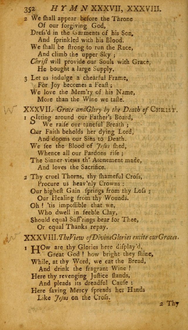 The Psalms, Hymns and Spiritual Songs of the Old and New Testament, faithully translated into English metre: being the New England Psalm Book (Rev. and Improved) page 352