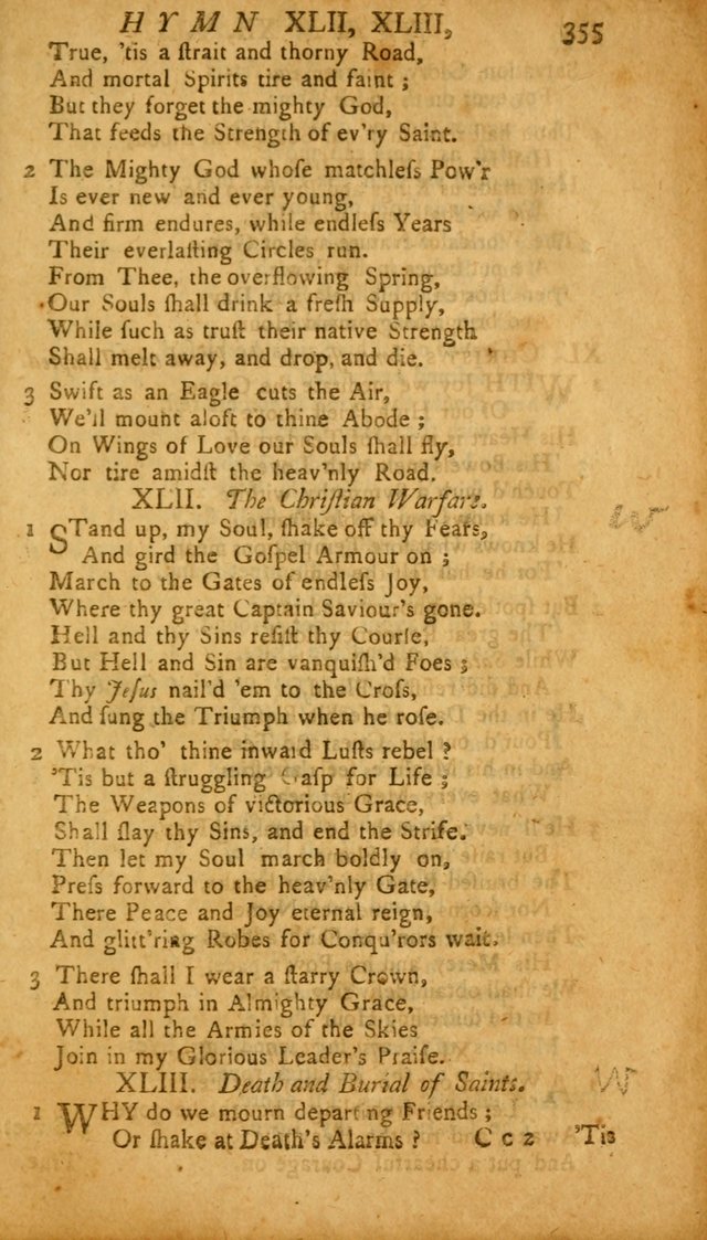 The Psalms, Hymns and Spiritual Songs of the Old and New Testament, faithully translated into English metre: being the New England Psalm Book (Rev. and Improved) page 355