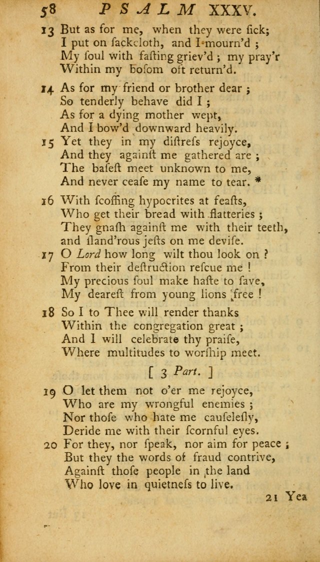 The Psalms, Hymns and Spiritual Songs of the Old and New Testament, faithully translated into English metre: being the New England Psalm Book (Rev. and Improved) page 58