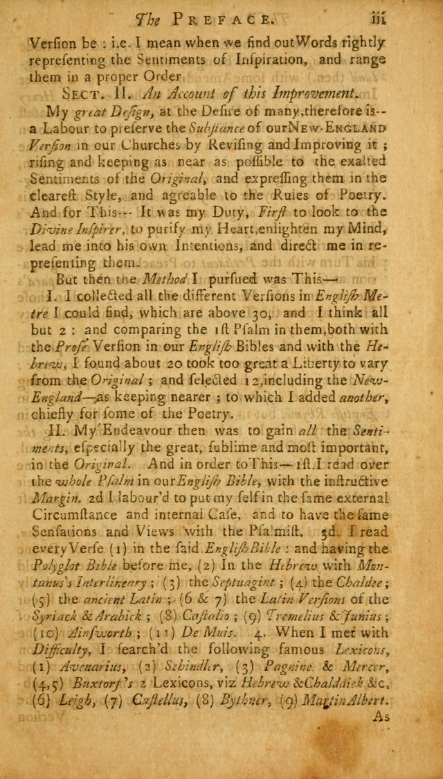 The Psalms, Hymns and Spiritual Songs of the Old and New Testament, faithully translated into English metre: being the New England Psalm Book (Rev. and Improved) page vii