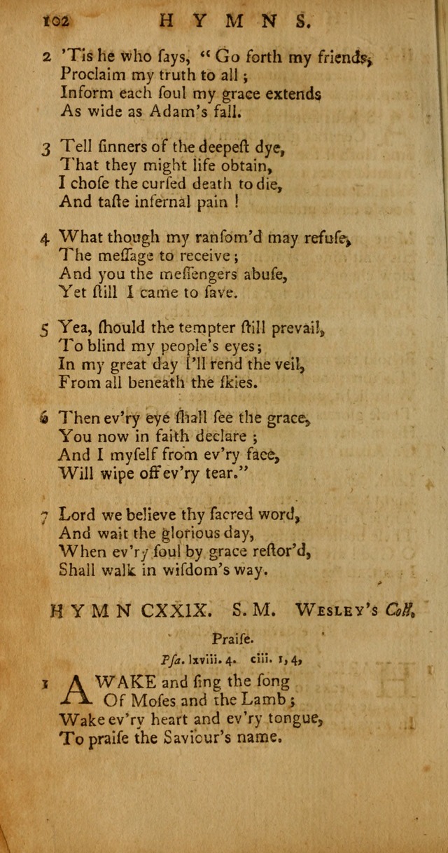 Psalms, Hymns and Spiritual Songs: selected and original, designed for the use of the Church Universal in public and private devotion page 102