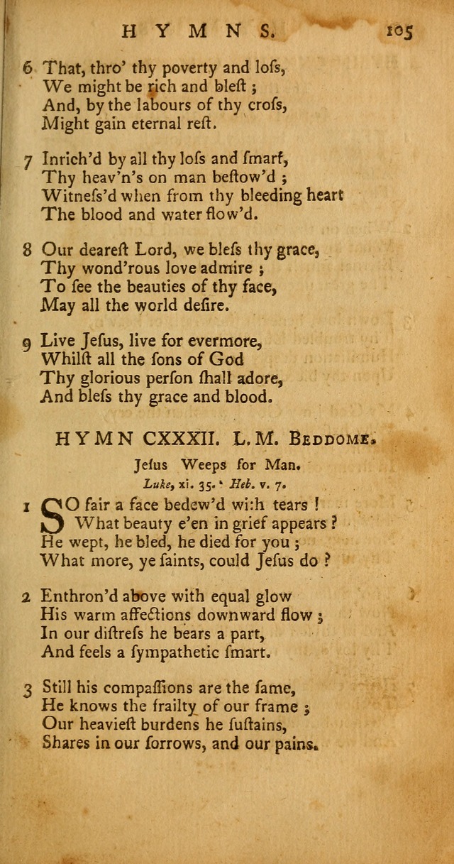 Psalms, Hymns and Spiritual Songs: selected and original, designed for the use of the Church Universal in public and private devotion page 105