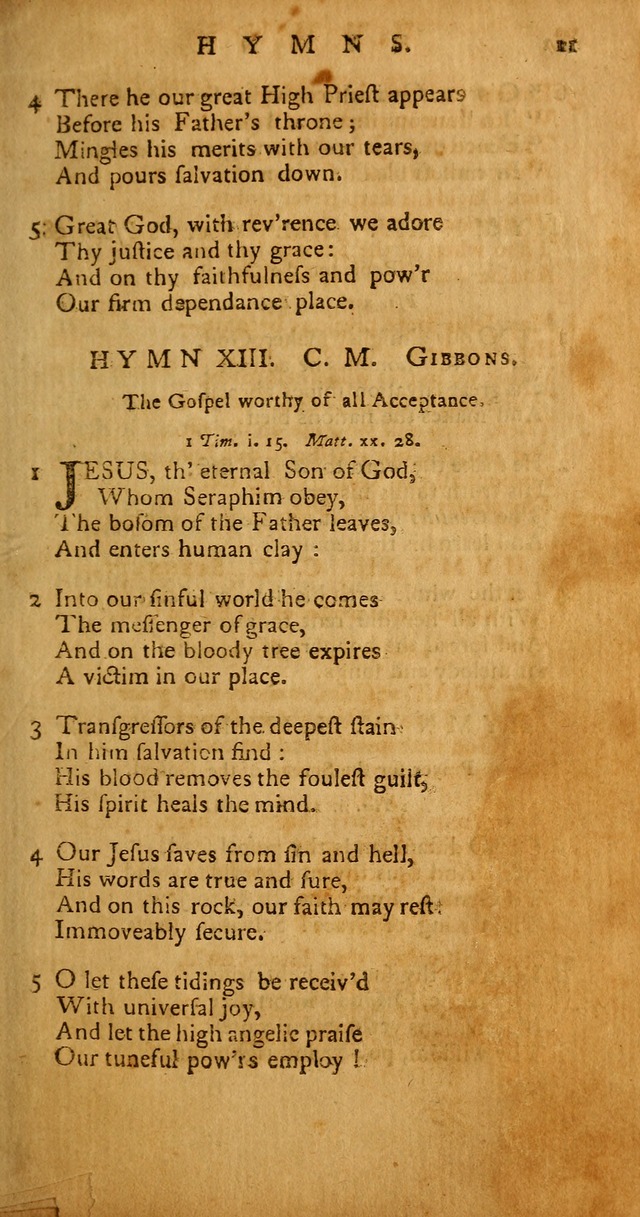 Psalms, Hymns and Spiritual Songs: selected and original, designed for the use of the Church Universal in public and private devotion page 11