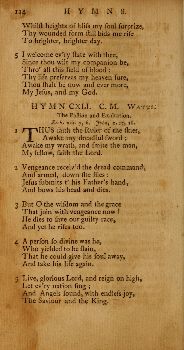 Psalms, Hymns and Spiritual Songs: selected and original, designed for the use of the Church Universal in public and private devotion page 114