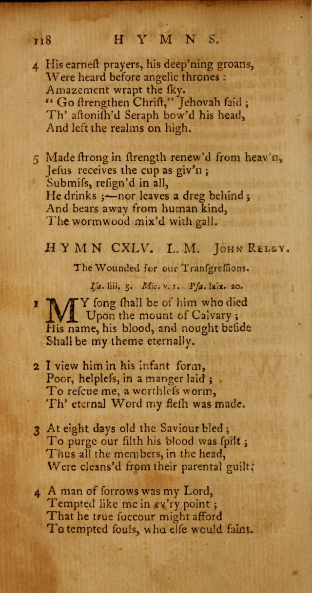 Psalms, Hymns and Spiritual Songs: selected and original, designed for the use of the Church Universal in public and private devotion page 118