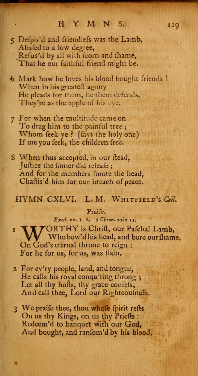 Psalms, Hymns and Spiritual Songs: selected and original, designed for the use of the Church Universal in public and private devotion page 119