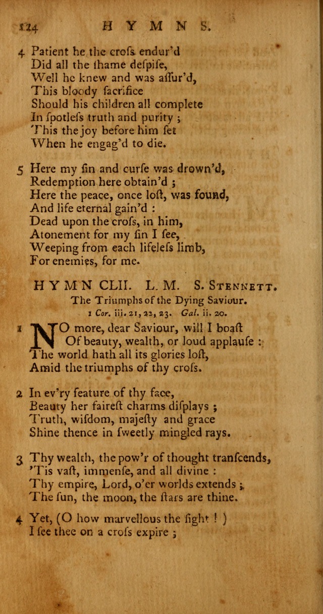 Psalms, Hymns and Spiritual Songs: selected and original, designed for the use of the Church Universal in public and private devotion page 124