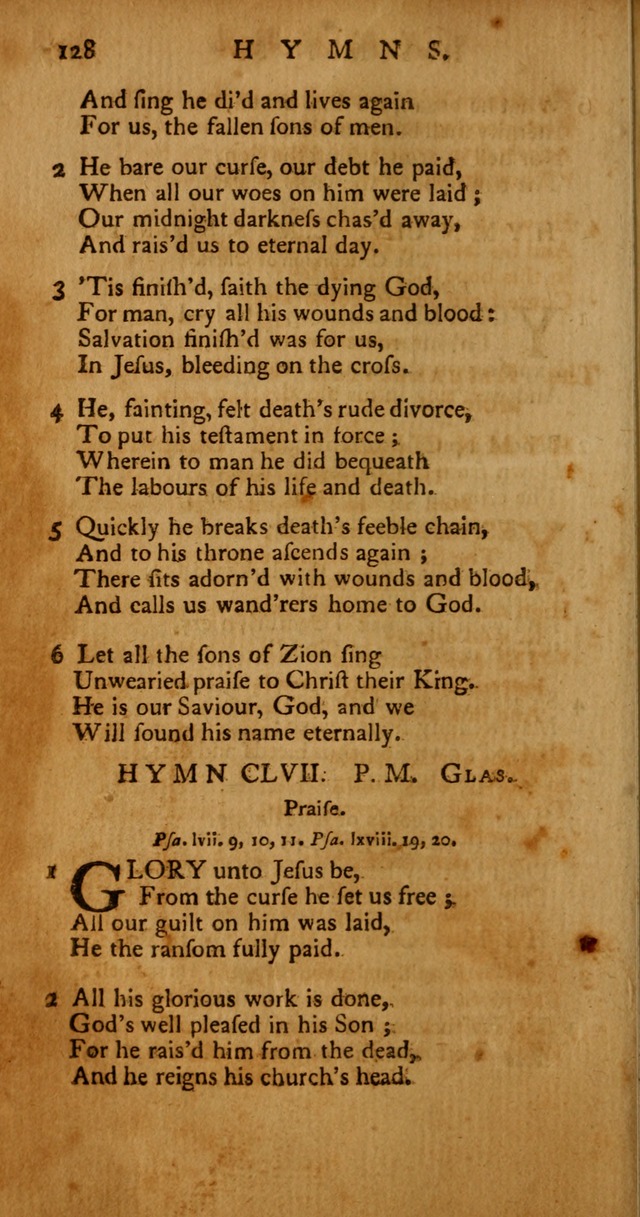 Psalms, Hymns and Spiritual Songs: selected and original, designed for the use of the Church Universal in public and private devotion page 128