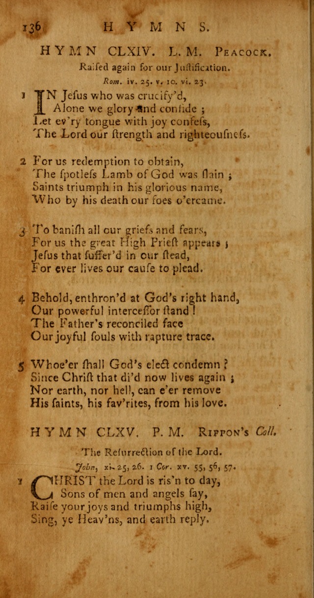 Psalms, Hymns and Spiritual Songs: selected and original, designed for the use of the Church Universal in public and private devotion page 136