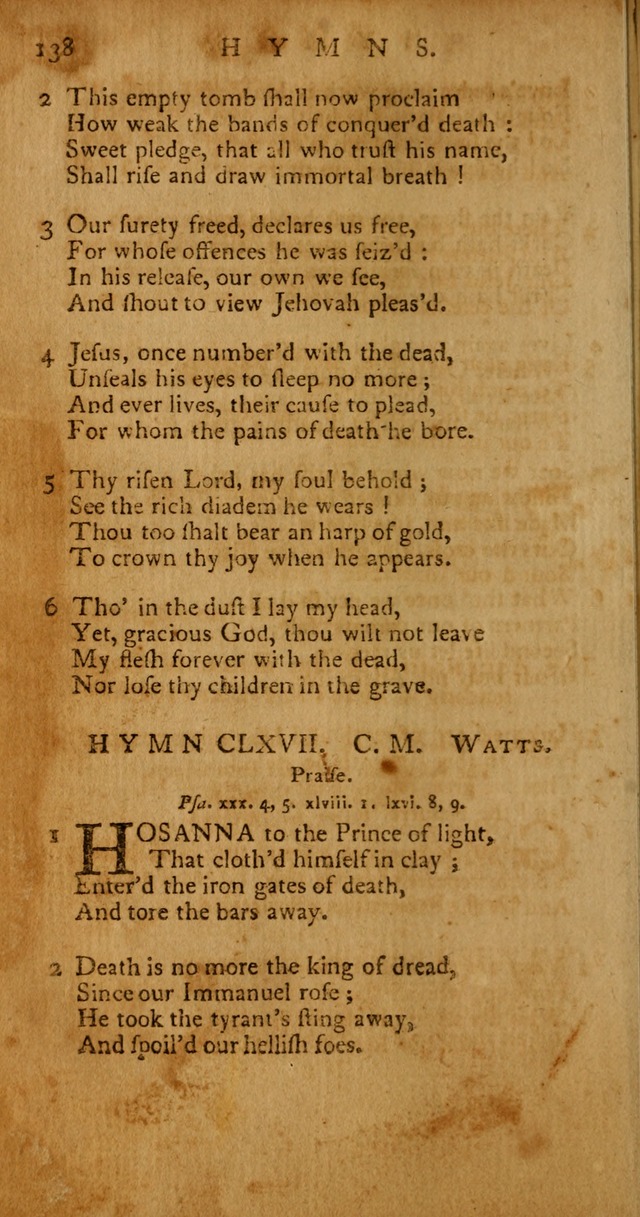 Psalms, Hymns and Spiritual Songs: selected and original, designed for the use of the Church Universal in public and private devotion page 138