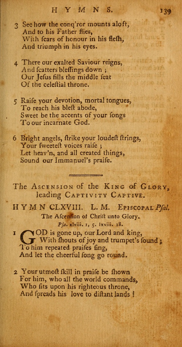 Psalms, Hymns and Spiritual Songs: selected and original, designed for the use of the Church Universal in public and private devotion page 139