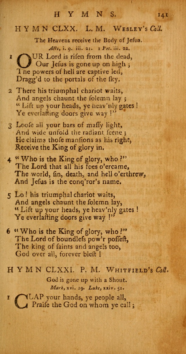 Psalms, Hymns and Spiritual Songs: selected and original, designed for the use of the Church Universal in public and private devotion page 141