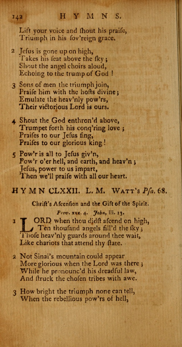 Psalms, Hymns and Spiritual Songs: selected and original, designed for the use of the Church Universal in public and private devotion page 142