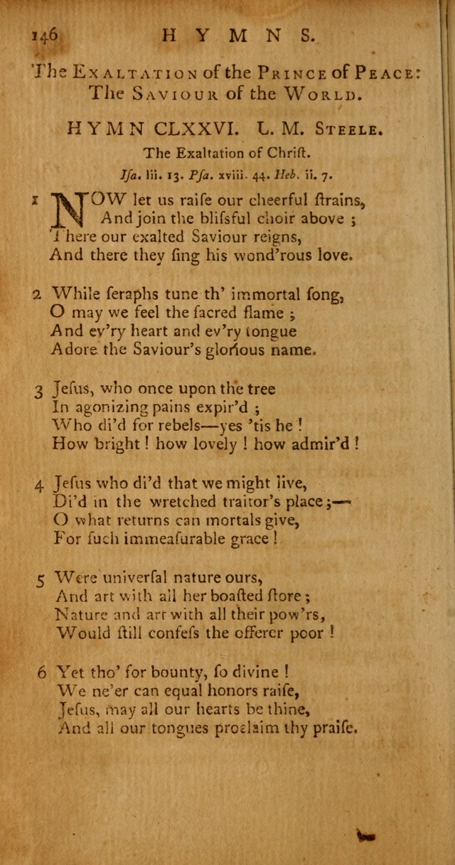 Psalms, Hymns and Spiritual Songs: selected and original, designed for the use of the Church Universal in public and private devotion page 146