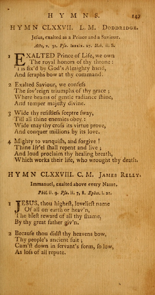 Psalms, Hymns and Spiritual Songs: selected and original, designed for the use of the Church Universal in public and private devotion page 147