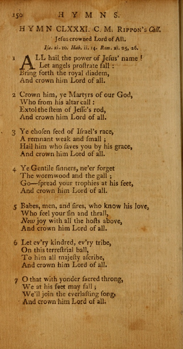 Psalms, Hymns and Spiritual Songs: selected and original, designed for the use of the Church Universal in public and private devotion page 150