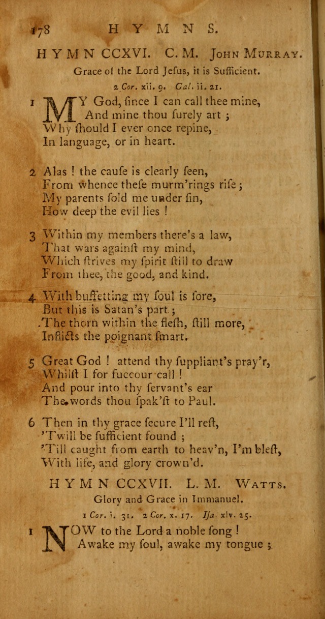 Psalms, Hymns and Spiritual Songs: selected and original, designed for the use of the Church Universal in public and private devotion page 178