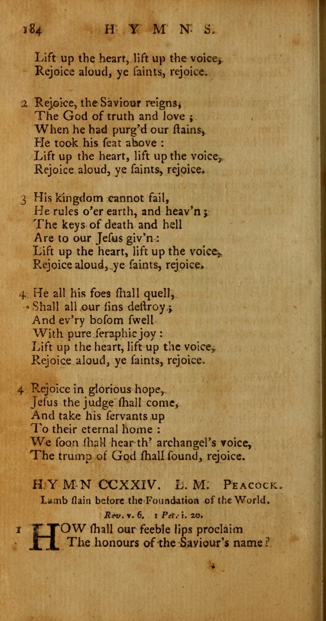 Psalms, Hymns and Spiritual Songs: selected and original, designed for the use of the Church Universal in public and private devotion page 184