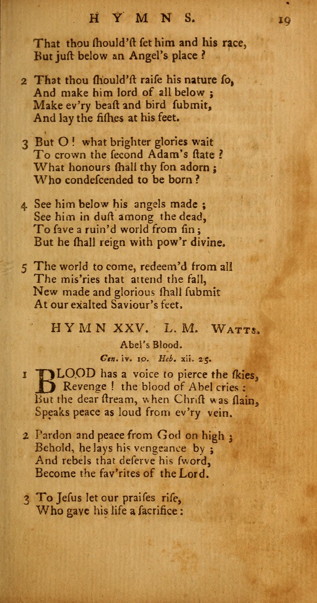 Psalms, Hymns and Spiritual Songs: selected and original, designed for the use of the Church Universal in public and private devotion page 19