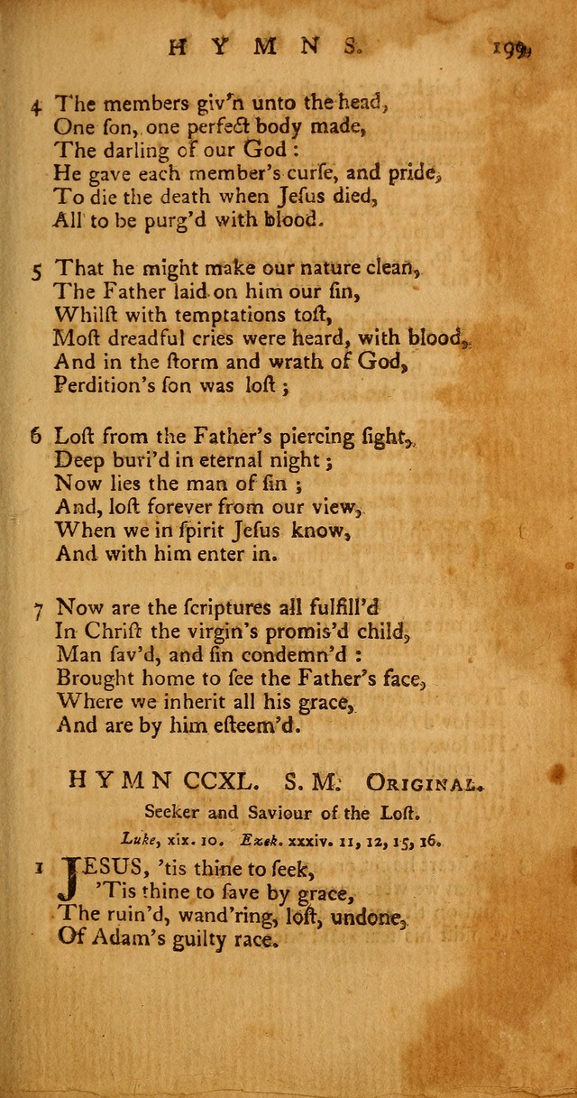 Psalms, Hymns and Spiritual Songs: selected and original, designed for the use of the Church Universal in public and private devotion page 199