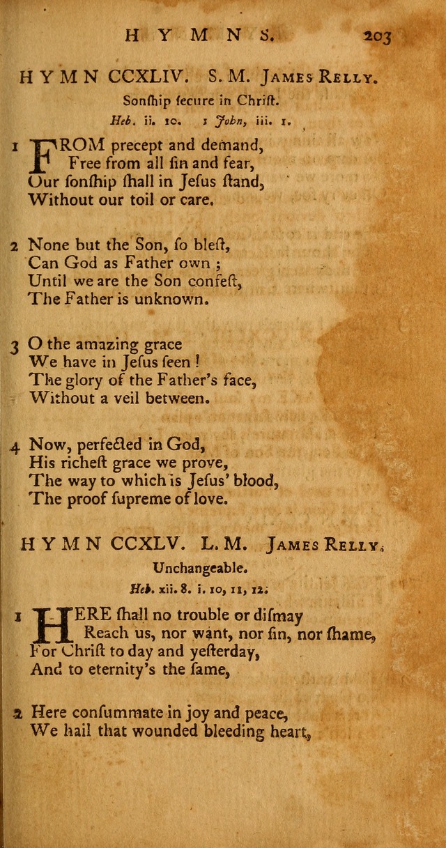 Psalms, Hymns and Spiritual Songs: selected and original, designed for the use of the Church Universal in public and private devotion page 203