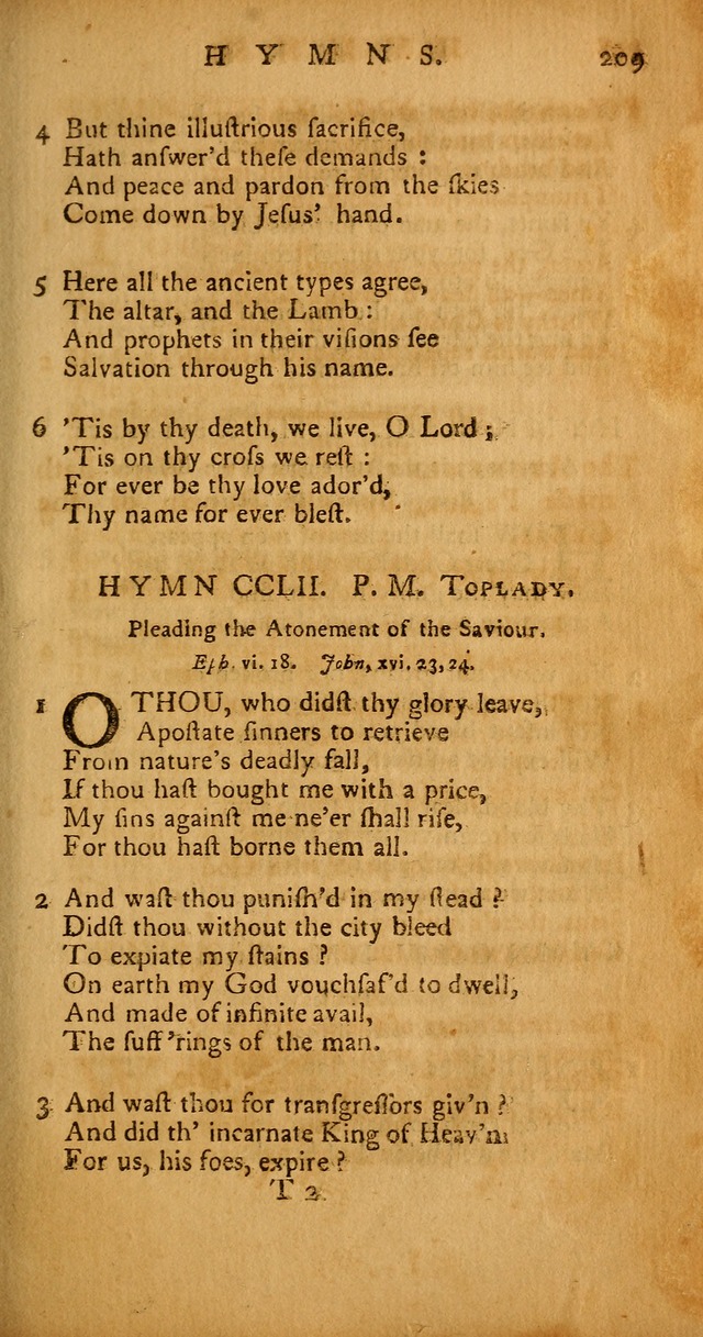 Psalms, Hymns and Spiritual Songs: selected and original, designed for the use of the Church Universal in public and private devotion page 209