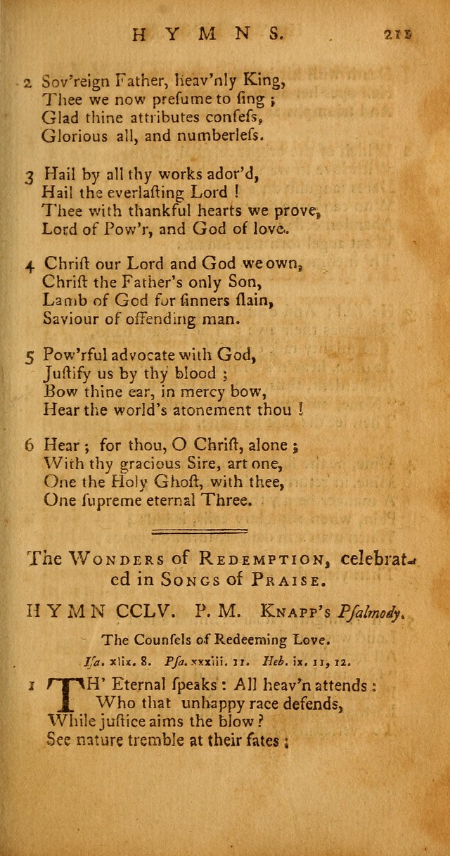 Psalms, Hymns and Spiritual Songs: selected and original, designed for the use of the Church Universal in public and private devotion page 211