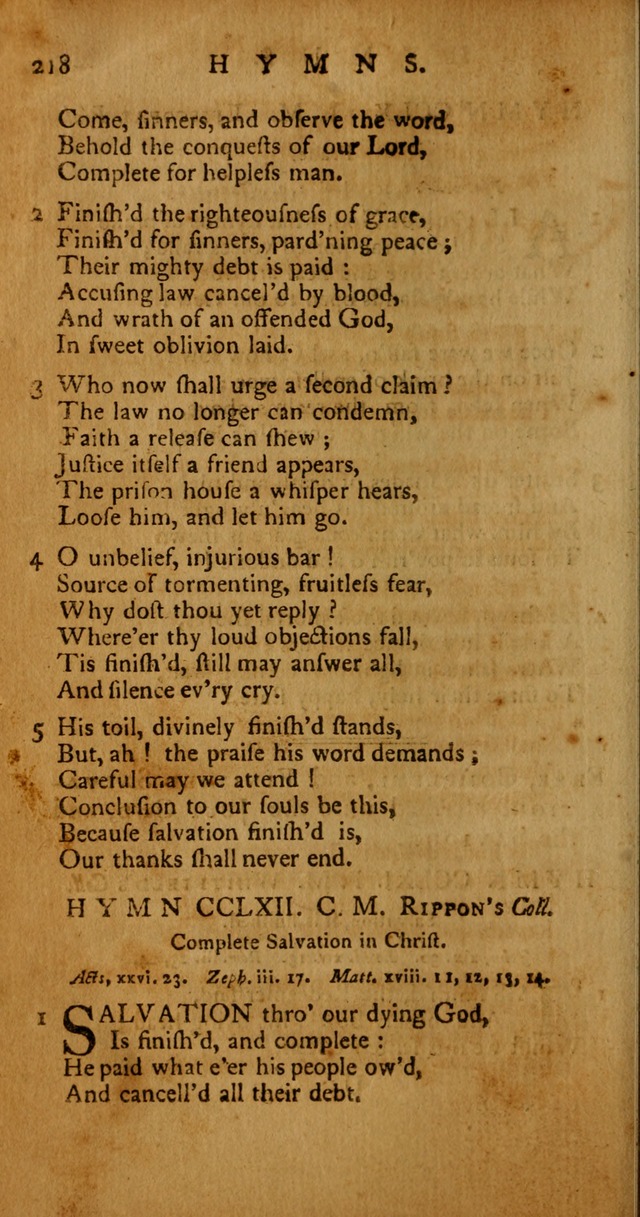 Psalms, Hymns and Spiritual Songs: selected and original, designed for the use of the Church Universal in public and private devotion page 218