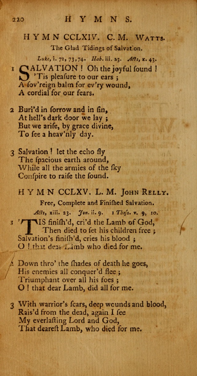 Psalms, Hymns and Spiritual Songs: selected and original, designed for the use of the Church Universal in public and private devotion page 220