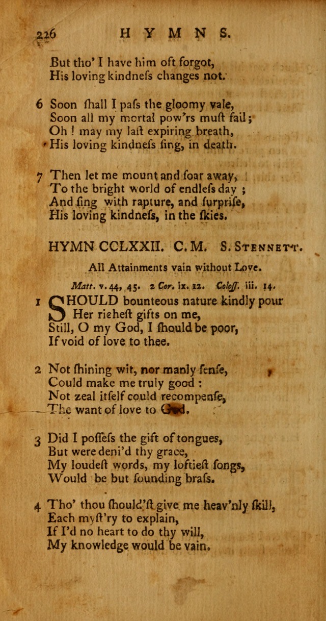 Psalms, Hymns and Spiritual Songs: selected and original, designed for the use of the Church Universal in public and private devotion page 226