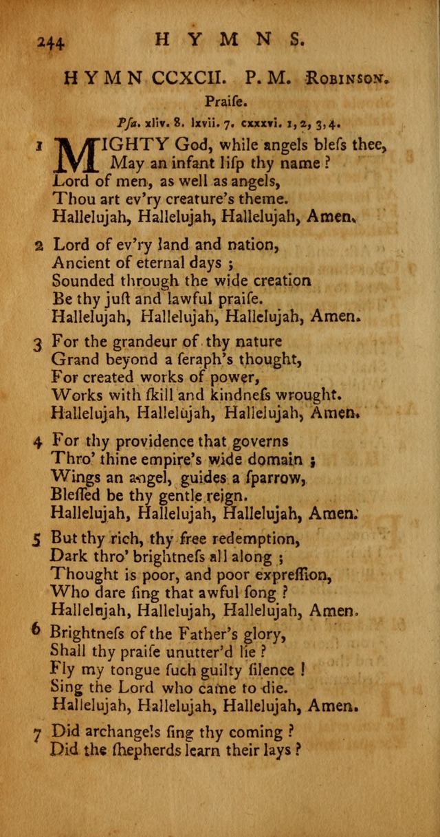 Psalms, Hymns and Spiritual Songs: selected and original, designed for the use of the Church Universal in public and private devotion page 244