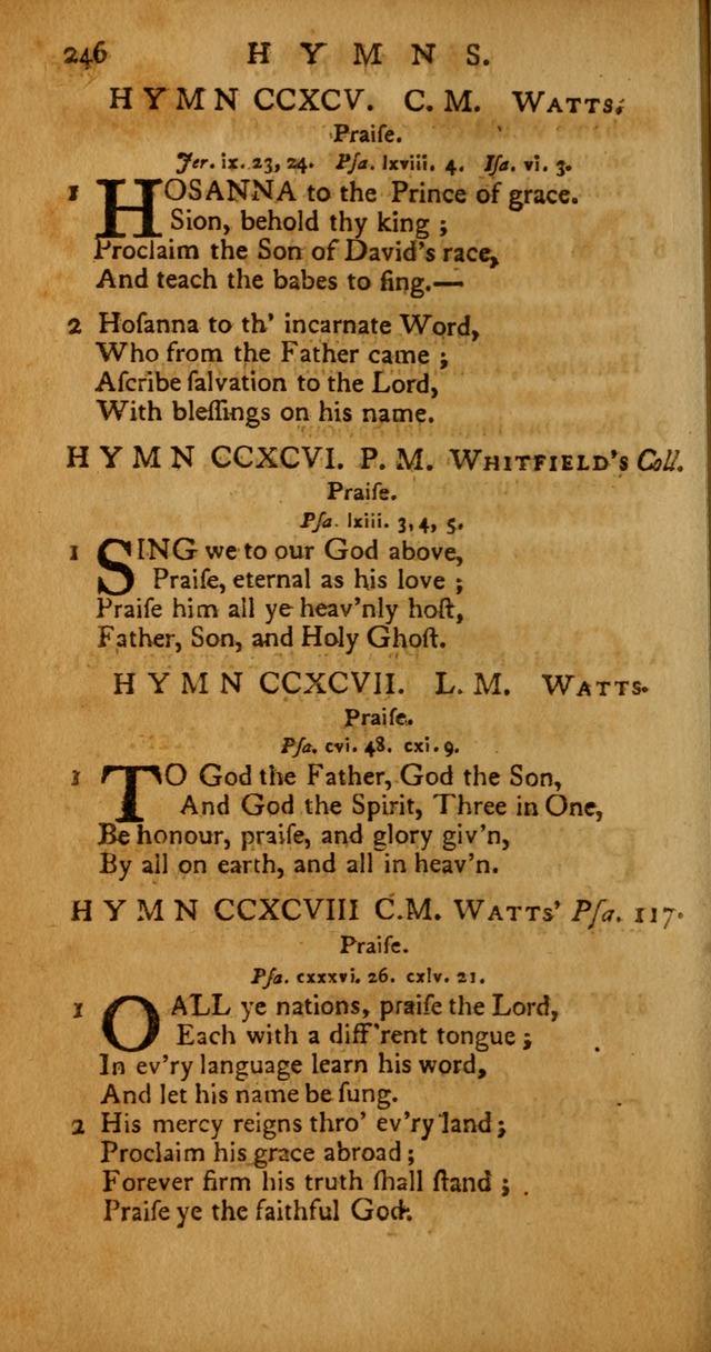 Psalms, Hymns and Spiritual Songs: selected and original, designed for the use of the Church Universal in public and private devotion page 246