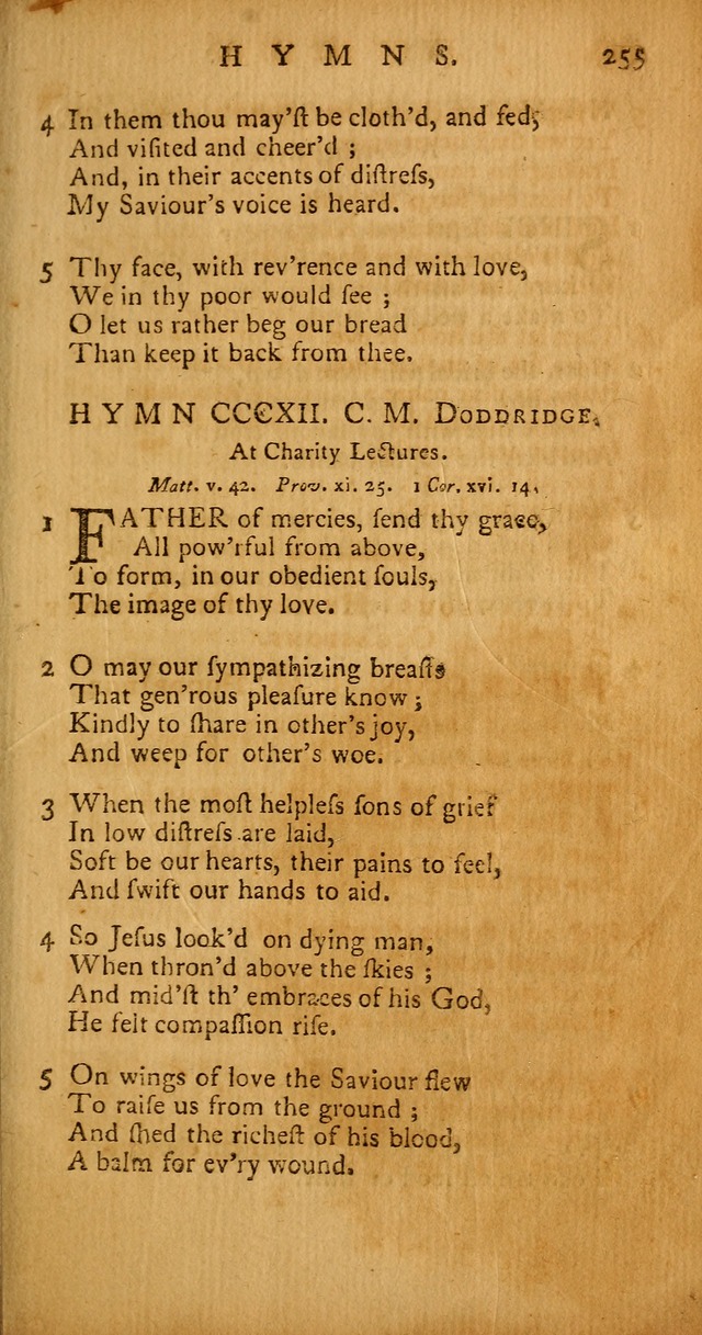 Psalms, Hymns and Spiritual Songs: selected and original, designed for the use of the Church Universal in public and private devotion page 255