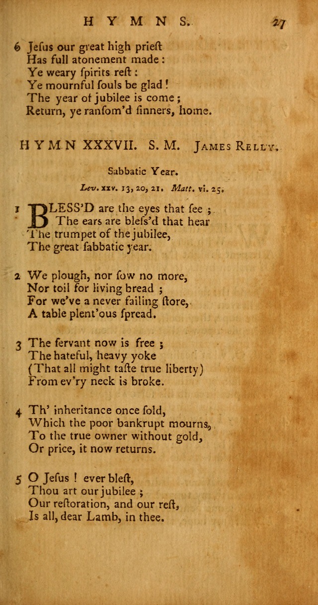 Psalms, Hymns and Spiritual Songs: selected and original, designed for the use of the Church Universal in public and private devotion page 27