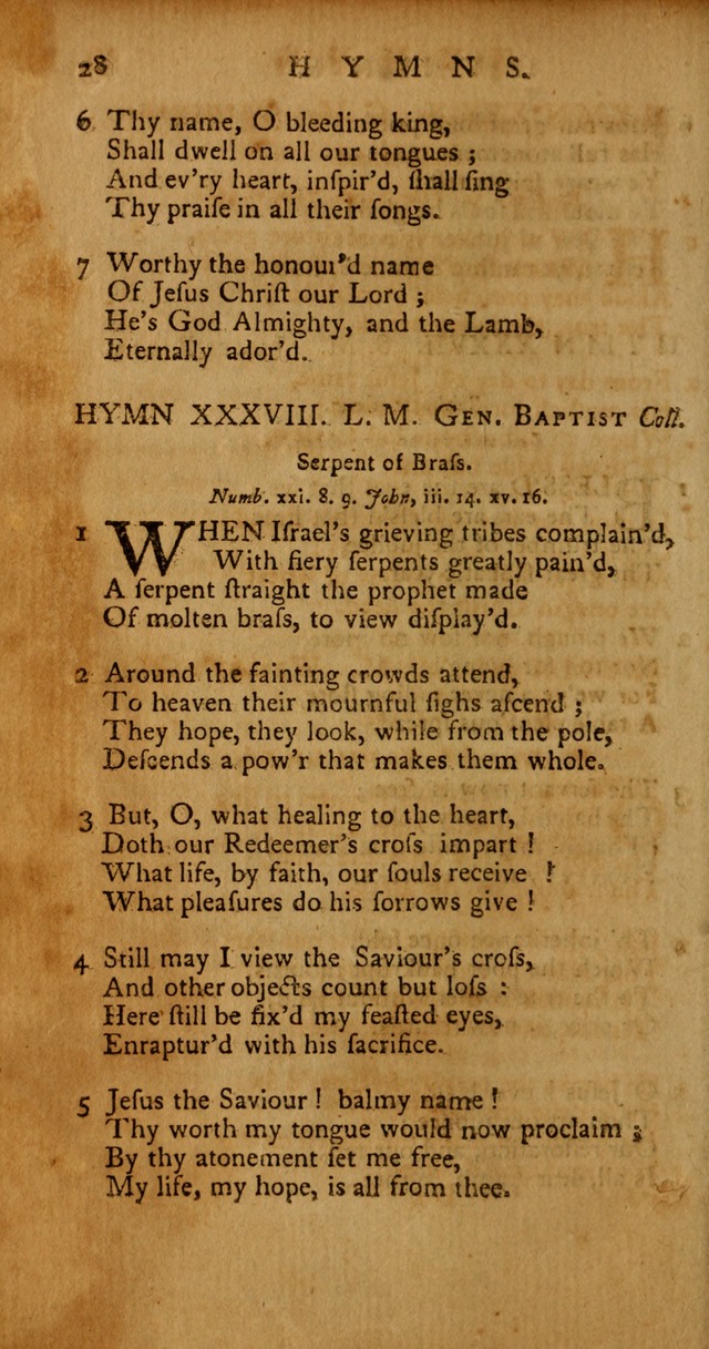 Psalms, Hymns and Spiritual Songs: selected and original, designed for the use of the Church Universal in public and private devotion page 28