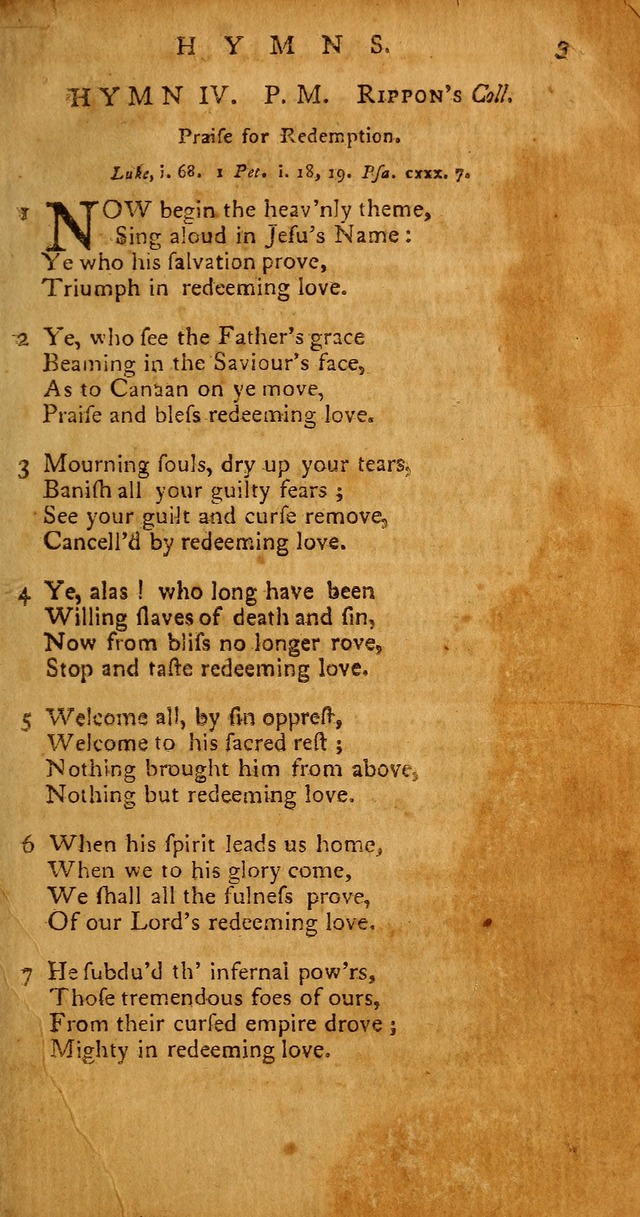 Psalms, Hymns and Spiritual Songs: selected and original, designed for the use of the Church Universal in public and private devotion page 3