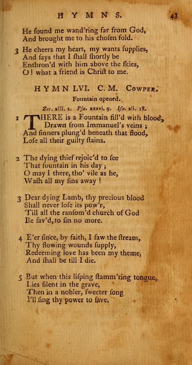 Psalms, Hymns and Spiritual Songs: selected and original, designed for the use of the Church Universal in public and private devotion page 43