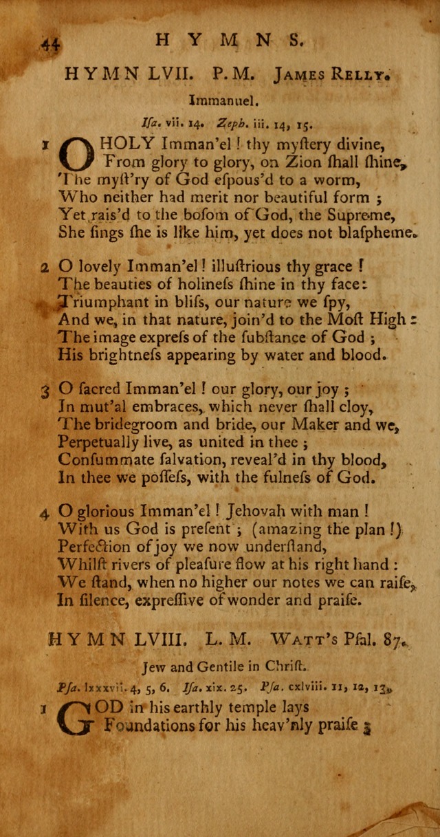 Psalms, Hymns and Spiritual Songs: selected and original, designed for the use of the Church Universal in public and private devotion page 44