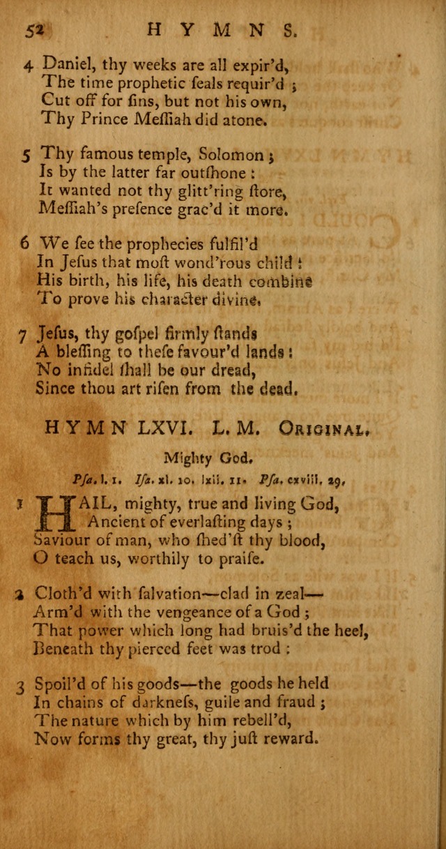 Psalms, Hymns and Spiritual Songs: selected and original, designed for the use of the Church Universal in public and private devotion page 52