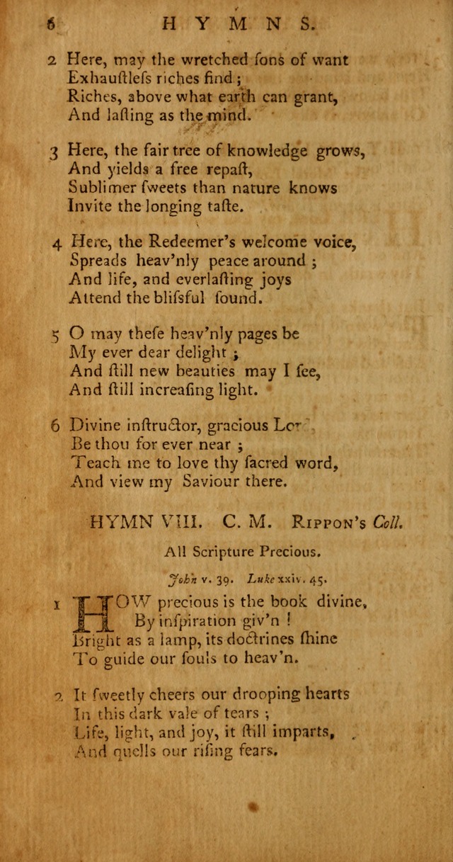 Psalms, Hymns and Spiritual Songs: selected and original, designed for the use of the Church Universal in public and private devotion page 6