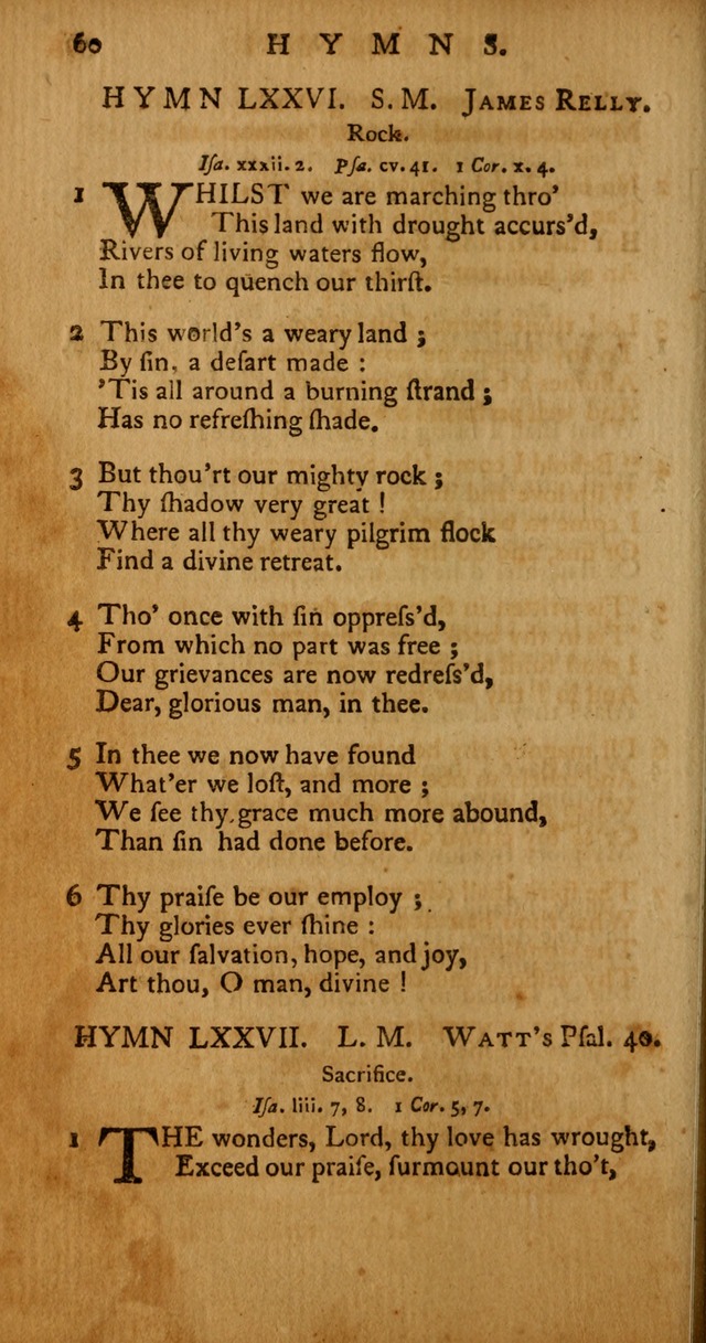 Psalms, Hymns and Spiritual Songs: selected and original, designed for the use of the Church Universal in public and private devotion page 60