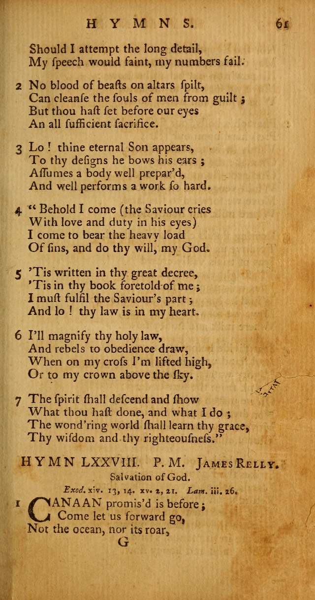 Psalms, Hymns and Spiritual Songs: selected and original, designed for the use of the Church Universal in public and private devotion page 61