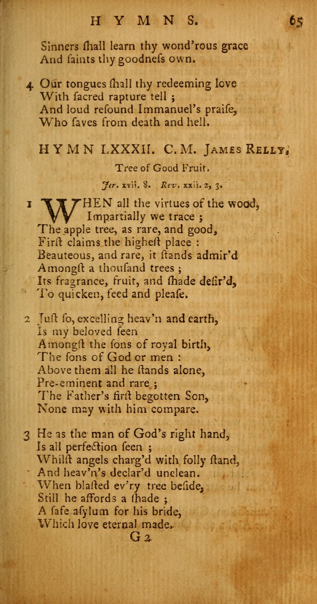 Psalms, Hymns and Spiritual Songs: selected and original, designed for the use of the Church Universal in public and private devotion page 65