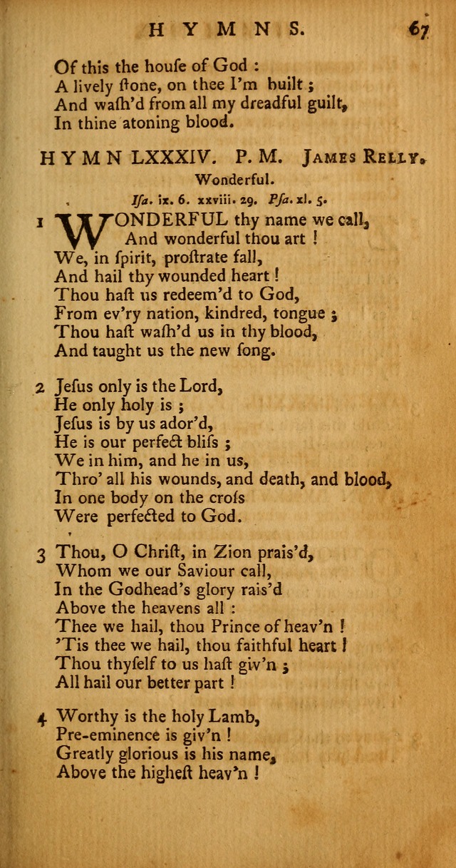 Psalms, Hymns and Spiritual Songs: selected and original, designed for the use of the Church Universal in public and private devotion page 67